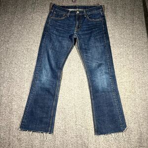 Levis Jeans Mens 32x34(30.5) Blue 527 Bootcut American Preppy Dark Wash Denim